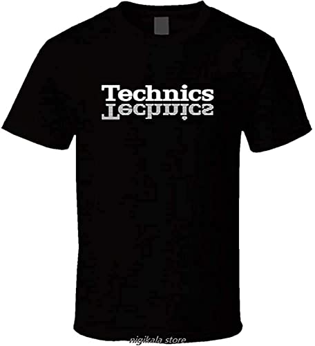 Technics Herren T-Shirt DJ 1200 Turntable Music House Techno Electronic Hip Hop Hot Summer, Farbe 03, 3XL von XIAOLING