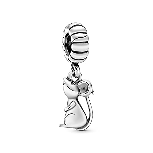 XIAOLW Anhänger aus 925er-Sterlingsilber, Sternzeichen-Charm, passend für Armbänder und Armreif, Glücksbringer-Perlen, Damenschmuck, Geschenk (Sternzeichen-Ratte) von XIAOLW