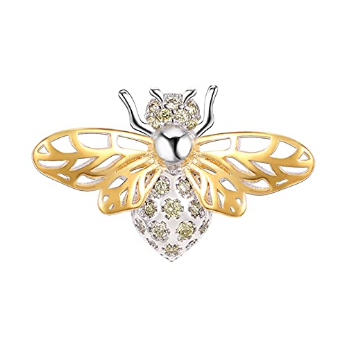 XIAOLW Charm-Anhänger aus Sterlingsilber mit goldener hohler Hornisse, bunt, Fischkokosnussbaum, für Armband- und Armreif-Schmuckherstellung (goldene Hornet) von XIAOLW