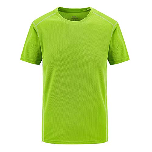 XIAOMEIO Männer Outdoor Moisture Wicking Breathable Quick Dry Sport Mesh Tshirt Herren Running Fitness Einfarbig T Shirts Männer Komfortabel Tops Shirt Laufshirt Kurzarm Funktionsshirt Oversize L-8XL von XIAOMEIO