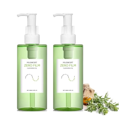 100ml Beifuß Zero Film Cleansing Oil, Tiefenreinigendes Reinigungsöl Mit Weizen & Grün Herb, Tägliche Make-Up-Entfernung, Feuchtigkeitsspendend & Hautberuhigend, Sanfte & Effektive Reinigung (2) von XIAOPINPI