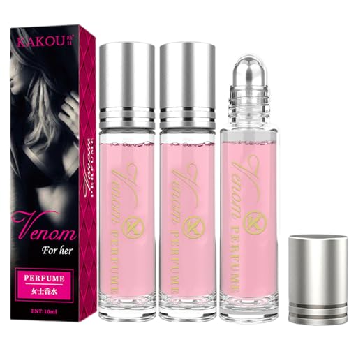 Pheromone Parfum Woman, Venom Pheromon Parfüm, Pure Roll-On Instinct Pheromone Perfume, Pheromon Parfum, Lang Anhaltende Duftnote (3Stück) von XIAOPINPI