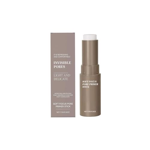 Pore ​​Invisible Isolation Stick, Pore Primer Stick, Light And Delicate, Oil Control And Moisturizing, Hide Pores, Concealer And Even Skin Tone, Creating A Long-Lasting Matte Makeup Effect (A, 7.5g) von XIAOPINPI