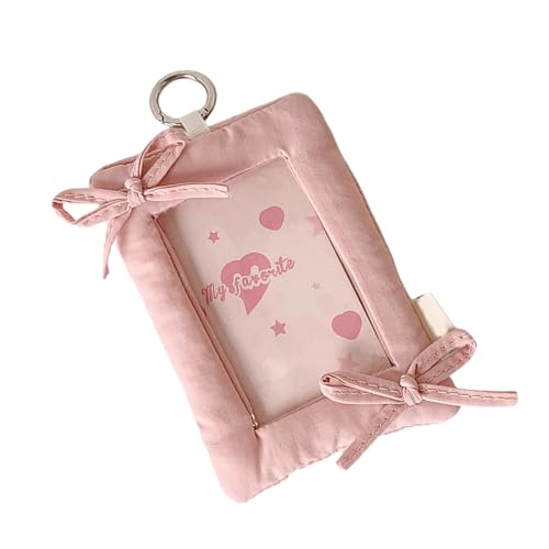 2. Sweet Bows Photo Card Keyring Badge Schutzhülle Anhänger Mit Schlüsselbund Für Frauen Und Studenten Verwenden Fotowardhalter Anhänger Keychain von XIAOQENAN