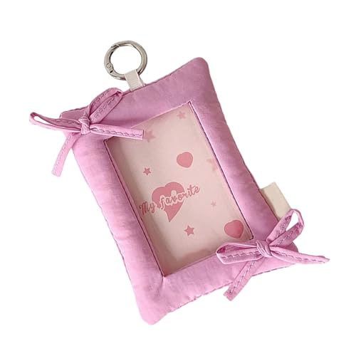 2. Sweet Bows Photo Card Keyring Badge Schutzhülle Anhänger Mit Schlüsselbund Für Frauen Und Studenten Verwenden Fotowardhalter Anhänger Keychain von XIAOQENAN