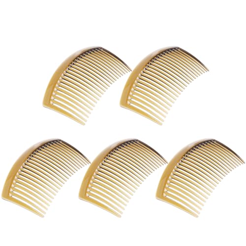 5 x Haarkamm für Damen, multifunktionale Haarspange, Kamm, Salon-Styling-Werkzeuge, Haar-Accessoires, 23 Zähne 5 x Haarkamm für Damen, multifunktionale Haarspange, Kamm, Salon-Styling-Werkzeuge, Haar-Accessoires, 23 Zähne von XIAOQENAN