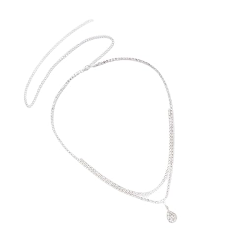 Doppelschicht Baumelnder Wasserdropfen Taillenkette Körperschmuck Trendige Frauen Taille Accessoires Für Partys Täglich Mode Kupferschmuck von XIAOQENAN
