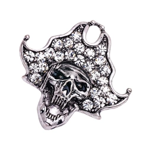 Einzigartige Schädelbrosch Legierung Gothic Schmuck Für Frauen Mysteriöser Sicherer Verschluss Vielseitiger Stile Geschenkideen Party Accessoire Brosche Brosche von XIAOQENAN