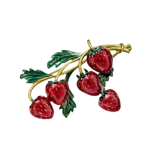 Einzigartige Strasssteine Erdbeerbroschen Stecknadel Delikat Einzigartige Strasssteine Erdbeerbroschen Stecknadel Delikat von XIAOQENAN