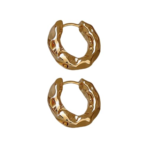 Elegante Und Komfortable Reifen Ohrringe Stylish Gold/Silber Finish Hoop Ohrringe Für Moderne Mode Enthusiasten Mode Stürmer von XIAOQENAN
