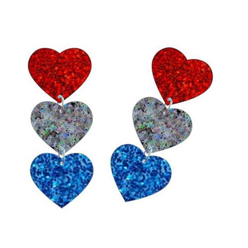 Elegantes Gestreiftes Herz Und Star Dangle Ohrringe Acrylschmuck Für Frauen Tägliche Verschleißgeschenke Trendy Herz Und Sternohrzubehör Elegantes Gestreiftes Herz Und Star Dangle Ohrringe Acrylschmuck Für Frauen Tägliche Verschleißgeschenke Trendy Herz Und Sternohrzubehör von XIAOQENAN