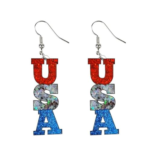 Elegantes Gestreiftes Herz Und Star Dangle Ohrringe Acrylschmuck Für Frauen Tägliche Verschleißgeschenke Trendy Herz Und Sternohrzubehör von XIAOQENAN