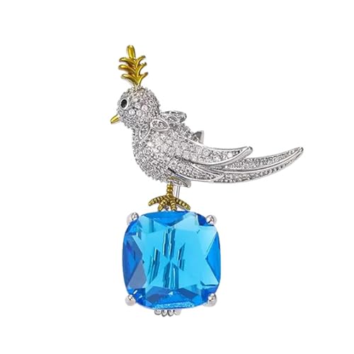 Exquisites Golden/Silber Vogel Brosche Eleganter Design Coat Anzug Sicherheitsabzeichen Pin Für Formelle Versammlungen Und Tägliche Outfits Klassisches Vogelbrosche Design von XIAOQENAN