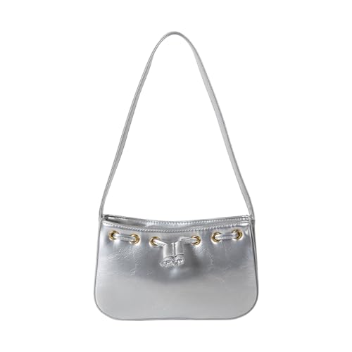Frauen Bag PU Leder Achselhöhle Tasche Tasche Handtasche Mode Pendeln Einfache Achselharmorte Farbige Frau Frauen Einfache Achselhilfe Trendige Handtasche Und Geldbörse Feste Farbschulter Schulter von XIAOQENAN