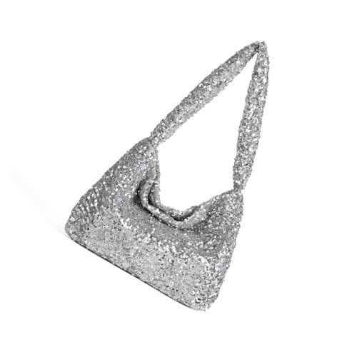 Frauen Umhängetasche Koreanische Stile Achselhöhle Pailletten Handtasche All Matching Achsel Abend Für Hochzeitsfeier Koreanische Stile Schulter Für Frauen Pailletten Abend Achselhaut Handtasche von XIAOQENAN