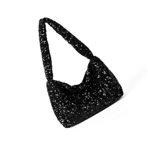 Frauen Umhängetasche Koreanische Stile Achselhöhle Pailletten Handtasche All Matching Achsel Abend Für Hochzeitsfeier Koreanische Stile Schulter Für Frauen Pailletten Abend Achselhaut Handtasche von XIAOQENAN