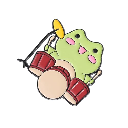 Fun Frogs Mit Instrumenten Lampenstifte Stilvolle Frösche Musiker Pin Kollektion Stilvolle Brosche Für Jacken Und Taschen Legierungsabzeichen Fun Frogs Mit Instrumenten Lampenstifte Stilvolle Frösche Musiker Pin Kollektion Stilvolle Brosche Für Jacken Und Taschen Legierungsabzeichen von XIAOQENAN