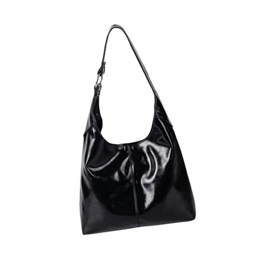 Große Kapazitäts Achselhöhlen Tasche Für Frauen Handtasche Trendige Umhängetasche PU Leder Unterarm Einkaufspendelpendelpendelstil Schulter Für Frauen Unterarm PU Leder Achselhilfe Handtasche von XIAOQENAN