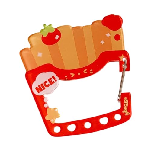 Kreativer Cartoon Hamburger Pommes Acryl Carabiner Keychain Fashion Holder Für Rucksackzubehör Cartoon Keychain Mit Sicherheitsschloss Freien von XIAOQENAN