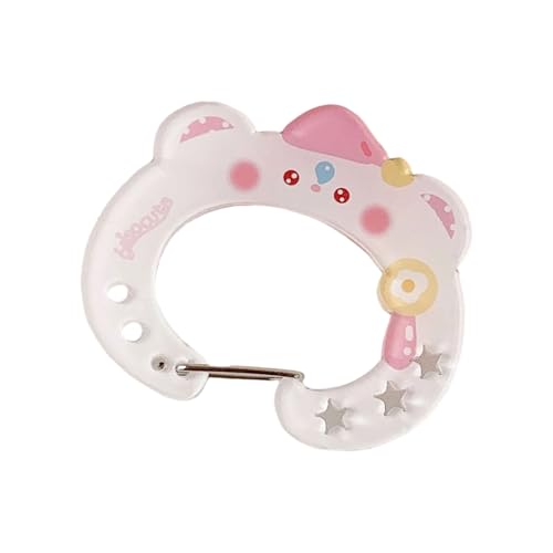 Kreativer Cartoon Hamburger Pommes Acryl Carabiner Keychain Fashion Holder Für Rucksackzubehör Cartoon Keychain Mit Sicherheitsschloss Freien von XIAOQENAN