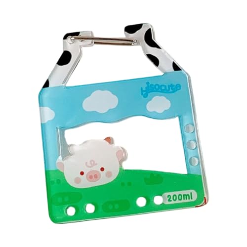 Kreativer Cartoon Hamburger Pommes Acryl Carabiner Keychain Fashion Holder Für Rucksackzubehör Cartoon Keychain Mit Sicherheitsschloss Freien von XIAOQENAN