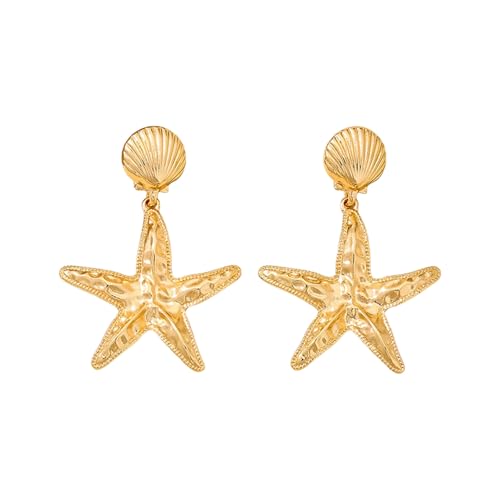 Leichtgewichtige Seesterne Ohrringe Für Frauen 14k Gold Oder Silber Summers Strand Schmuck Trendy Marine Muscheln Perlen Geschenk Leichtes Strandschmuck Leichtgewichtige Seesterne Ohrringe Für Frauen 14k Gold Oder Silber Summers Strand Schmuck Trendy Marine Muscheln Perlen Geschenk Leichtes Strandschmuck von XIAOQENAN