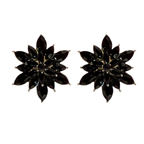Mehrschichtige Strasssteine Blumenohrringe Zirkon Mit Blumenohrohrschsten Schmuckvergütung Accessoire Für Frauen Accessoires von XIAOQENAN