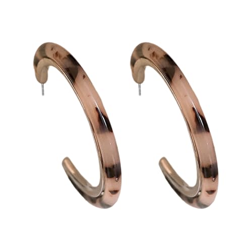 Mode C Form Hoops Ohrringe Mit Leopard Designs Ideal Für Modische Frauen Suchen Einzigartige Schmuckzubehör Frauen Statement Ohrringe von XIAOQENAN