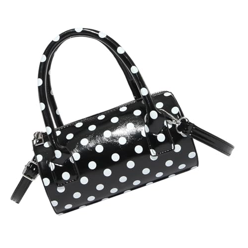 Mode Punktabdruck Top Tasche Komfortable Wear Styles Schulter Crossbody Bag Pu Handtasche Für Arbeit Reiseveranstaltung Eleganter Runde Handtasche Design von XIAOQENAN