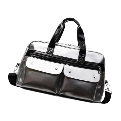 Multi Kompartiment Fitnessstudio Duffle Bag Große Kapazität wasserdichte PU Schulter Handtasche Verstellbarer Riemen Für Sportputing Modische Arbeitstasche von XIAOQENAN