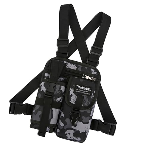 Outdoor Sport Brusttasche Für Männer Design Mit Telefontasche Und Flaschenhalter Leichtes Laufweste Für Fitnessstudio Outdoor Sport Vorne Weste Tasche von XIAOQENAN