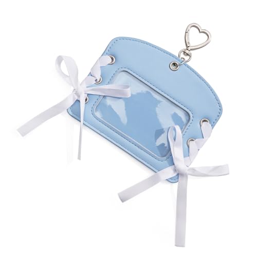 Retro Styles Bows Befestigungskartenkoffer Praktischer PU Fotokartenhalter Mehrere Slots Sicherer Speicher Für Den Täglichen Gebrauchsbrieftasche Für Profis von XIAOQENAN