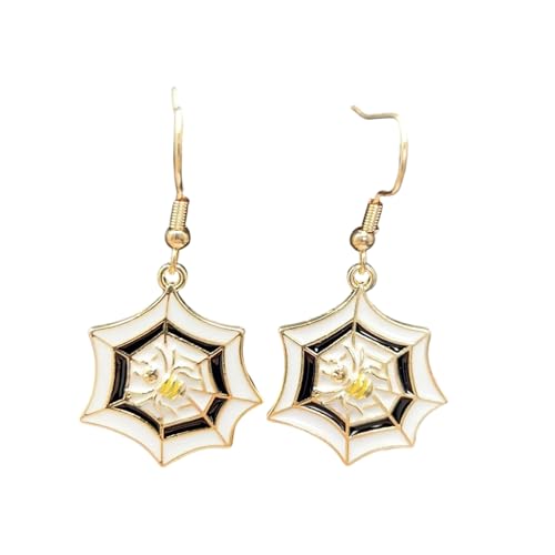 Robuster Fledermaus Halloween Ohrringe Handgefertigte Leichte Schmuck Ideal Für Kostümfeiern Nacht Out Outfits Detaillierte Geschnitzte Legierungsohrringe von XIAOQENAN