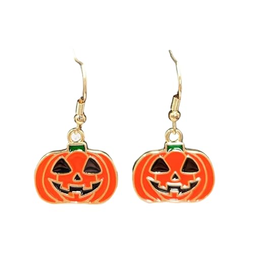 Robuster Fledermaus Halloween Ohrringe Handgefertigte Leichte Schmuck Ideal Für Kostümfeiern Nacht Out Outfits Detaillierte Geschnitzte Legierungsohrringe von XIAOQENAN