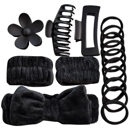 Saughaltiges Bowknot Stirnband Mit Armbändern Ornament Für Frauen Hautpflege Elastische Haarzubehör Zum Waschen Und Make Up Haarbändern von XIAOQENAN