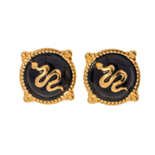 Schlangenform Ohrringe Dangle Ohrringe Tierschmuck Legierung Textur Ohrzubehör Perfekt Für Mode Individuen Künstlerische Statement von XIAOQENAN