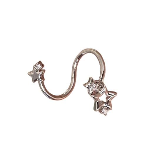 Star Zirkon Ohrmanschettenschmuck Raffinierte Edelstahl Knorpelohrring Mit Sicherem Passform Für Tägliche Verschleiß Hoop Sternohrringe Edelstahl Star Zirkon Ohrmanschettenschmuck Raffinierte Edelstahl Knorpelohrring Mit Sicherem Passform Für Tägliche Verschleiß Hoop Sternohrringe Edelstahl von XIAOQENAN