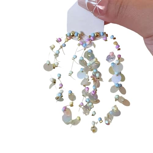 Stilvolle Perlen Quasten Ohrringe Modisches Gesicht Schlankungsdesign Leichte Bequeme Ohrstifte Accessoire Für Frauen Alltag Tragen Dangle Ohrringe von XIAOQENAN