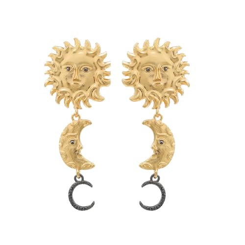 Stilvoller Sonnenmond Ohrringe Mit Geometrischer Anhänger Legierung Sonnenmond Ohrohrschsten Schmuck Für Feiertagszubehör Und Leichtmetallohrringe Stilvoller Sonnenmond Ohrringe Mit Geometrischer Anhänger Legierung Sonnenmond Ohrohrschsten Schmuck Für Feiertagszubehör Und Leichtmetallohrringe von XIAOQENAN