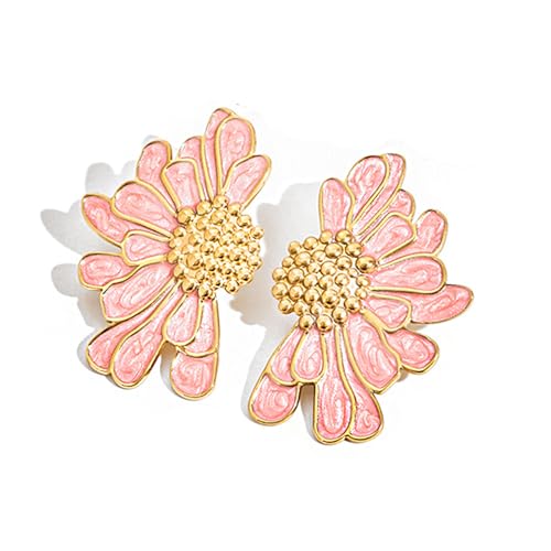 Strand Vintage Stile Blumenohrringe Tragbare Geometrische Dangle Für Trendige Frauen Party Modezubehör Hochzeit von XIAOQENAN