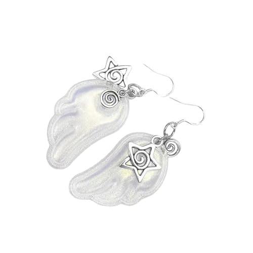 Trendy Alloy Angel Flügelohrringe Für Tägliche Kleidung Und Besondere Anlässe Komfortable Modezubehör Geschenk Für Ihren Alltäglichen Engelsohr Ohrschmuck von XIAOQENAN