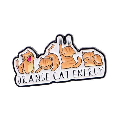 Verspieltes Kätzchenbrief Brosche Legierung Accessoire Für Jacken Pullover Rucksäcke Geburtstagsurlaub Geschenk Für Mädchen Frauen Trendy Cartoon Cats Schmuck Schmuck von XIAOQENAN