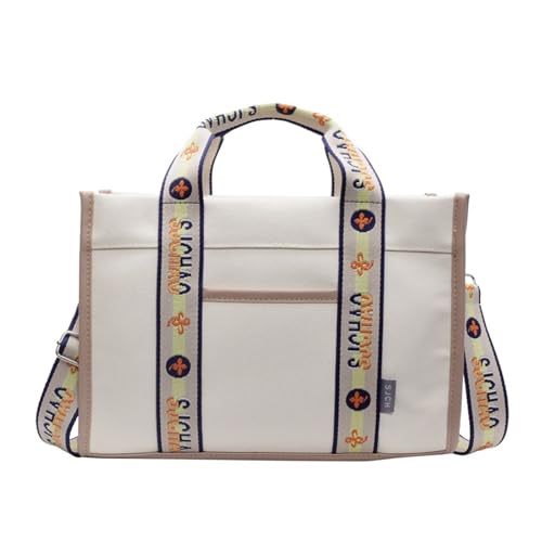 XIAOQENAN 2. Leichtes Unisex Canvas Umhängetasche Mit Mehrfacher Tasche Für Reise Und Office Essentials Übergroße Laptop Tasche von XIAOQENAN