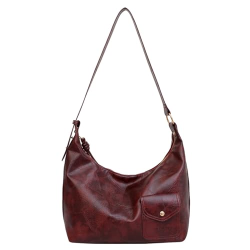 XIAOQENAN 2. Retro Crescents Schulterbeutel Frauen Hobos Tasche Weiche Leder Crossbody Clutch Verstellbares Gurt Geschenke PU Leder Umhängetasche XIAOQENAN 2. Retro Crescents Schulterbeutel Frauen Hobos Tasche Weiche Leder Crossbody Clutch Verstellbares Gurt Geschenke PU Leder Umhängetasche von XIAOQENAN