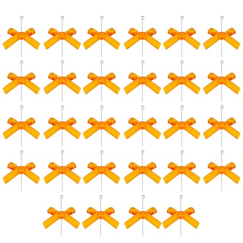 XIAOQENAN 28 Creative Clear Clear Bowknot Beads Schmuck Verzierungen Accessoires Für Schmuckdesigner Und Handwerksliebhaber Acryl Basteln Bowknot Charms von XIAOQENAN