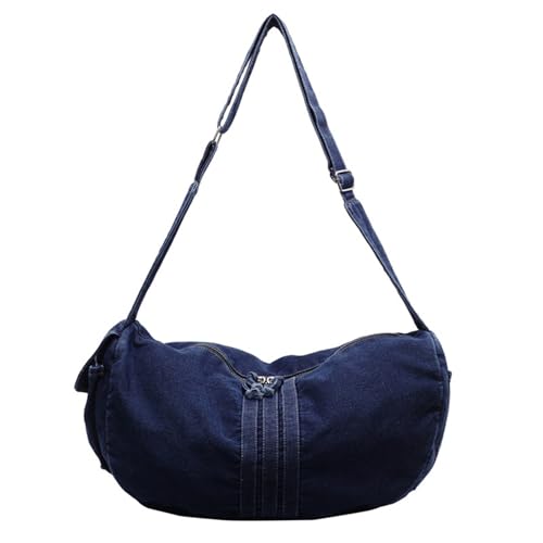 XIAOQENAN Damen Retro Large Jean Umhängetasche Mode Casual Crossbody Tasche Shopper Taschen Tasche Für Verschiedene Office Worker Für Anlässe von XIAOQENAN