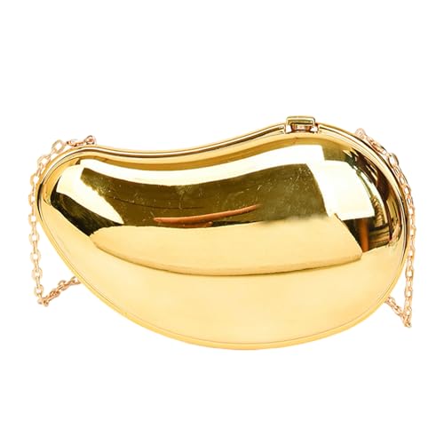 XIAOQENAN Damenabend Clutches Bag Mangos Form Abend Handtaschenkette Gurt Crossbody Bag Metallic Acryl Schulter Frauen Mangos Form Schulter Acrylkupplung Handtasche von XIAOQENAN