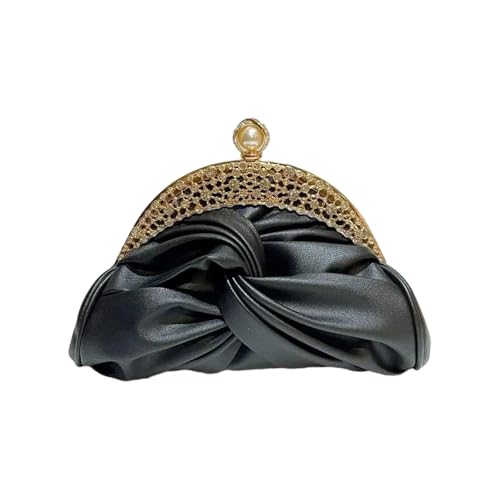 XIAOQENAN Damenkettengurt Crossbody Tasche Strauchsteine Abendbeutel Handtasche PU Leder Banketttasche Schulter Für Party Frauen Bankett Rassemestones Schulterkettenband Abend Handtasche Für Party von XIAOQENAN