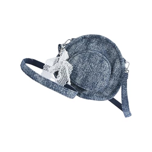 XIAOQENAN Delikate Einstellbare Länge Jeans Eimer Geldbeutel Hutstile Einzigartiges Design Für Tägliche Pendellebensdauer Leichtes Cread Creative Caps Design Handtasche von XIAOQENAN