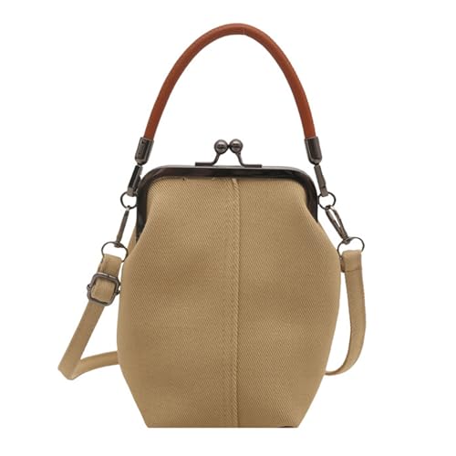 XIAOQENAN Denims Crossbody Bag Für Frauen Trendy Umhängetasche Kuss Schloss Stilvoll von XIAOQENAN